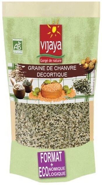 Graine de Chanvre Décortiquée - FRANCE - 1 kg - Bio* (*Certifié Bio par FR-BIO-10)