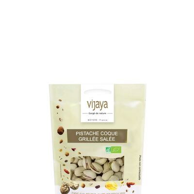 DRIED FRUITS / Salted Grilled Shell Pistachio - SPAIN - 125 g - Organic* (*Certified Organic by FR-BIO-10)