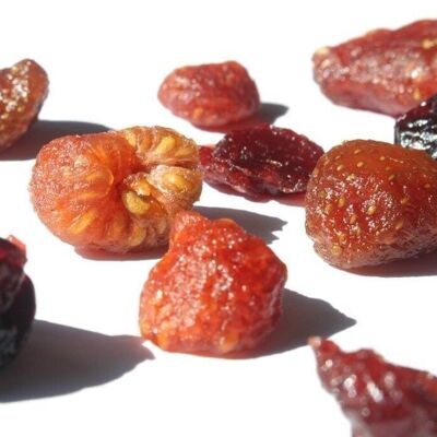 DRIED FRUITS / Red Fruit Mix (Strawberry, Raspberry, Cherry, Cranberry)-5Kg - Organic* (*Certified Organic by FR-BIO-10)