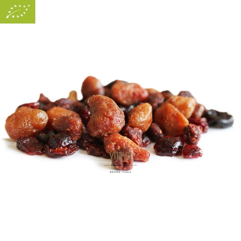 BULK DRIED FRUITS / Mixed Red Fruits (Raspberry, Cherry, Cranberry, Strawberry) - 5 kg - Organic*