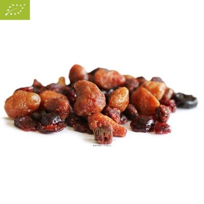 GETROCKNETE FRÜCHTE / Rote Fruchtmischung (Erdbeere, Himbeere, Kirsche, Preiselbeere) - 5Kg - Bio* (*Certified Organic by FR-BIO-10)