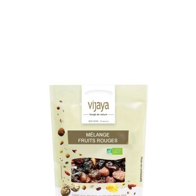 DRIED FRUITS / Red Fruit Mix (Strawberry, Raspberry, Cherry, Cranberry)-125g - Organic* (*Certified Organic by FR-BIO-10)