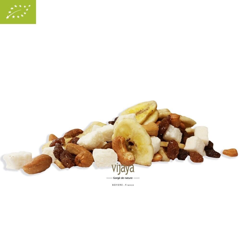 FRUITS SECS VRAC / Mélange Apéritif (Raisin, Cajou TS, Banane Chips, Coco) - 5 kg - Bio*