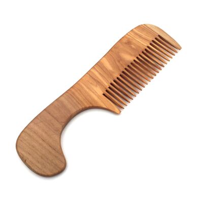 Comb with olive wood handle