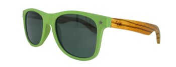 Façon LUNETTES DE SOLEIL – paille bio – vert 1