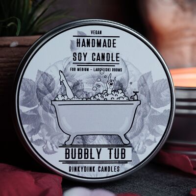 Bubbly Tub Scented Candle (VG) - XS Sample (75g - 6hr Burn Time)