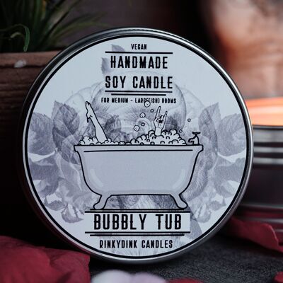 Bubbly Tub Scented Candle (VG) - Large (225g - 36hr Burn Time)