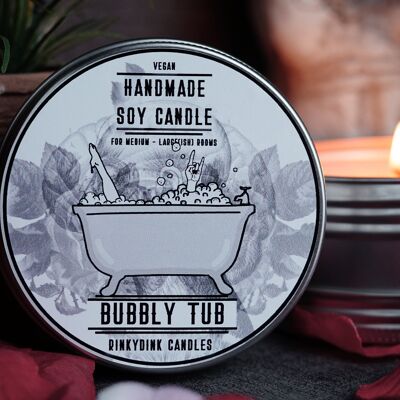 Bubbly Tub Scented Candle (VG) - Large (225g - 36hr Burn Time)