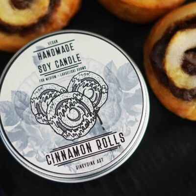 Cinnamon Rolls Scented Candle (VG) - Large (225g, 36hr Burn Time)