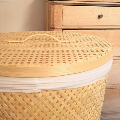 Large Bamboo Laundry Basket