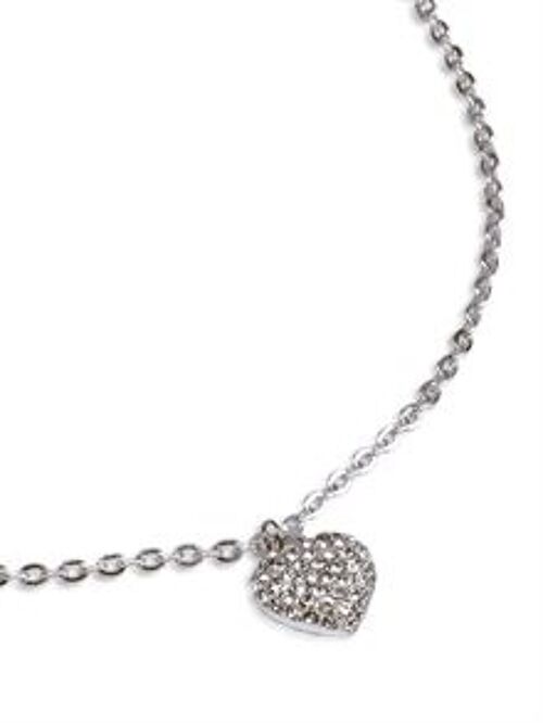 Glitter Heart Necklace-90959-02