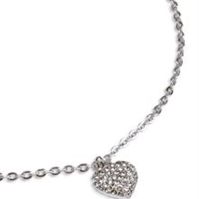 Glitter Heart Necklace-90959-02
