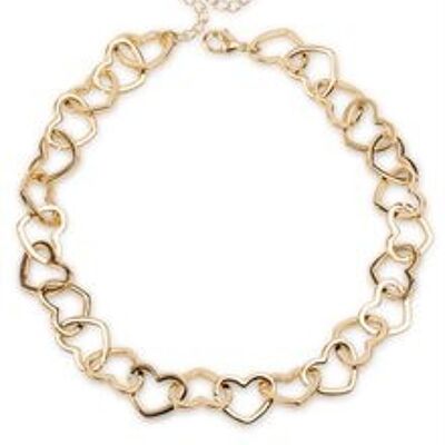 Heart Chain Necklace-84053-07