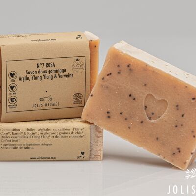 ROSA exfoliating body soap - natural - Organic Shea France