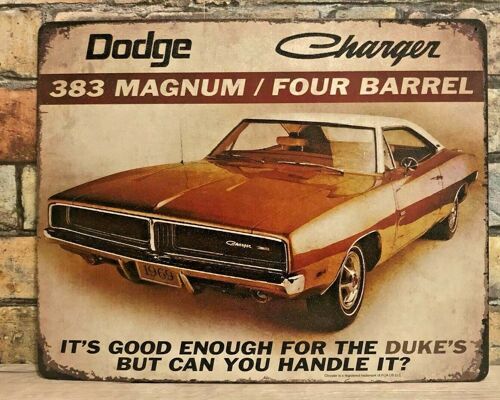 Schild Dodge Charger 383 Magnum