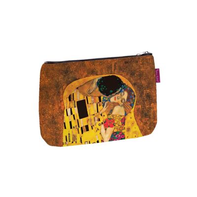 Klimt Il Bacio Pochette In Tela Solo Linea Bertoni