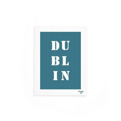 Affiche "Dublin" bleue