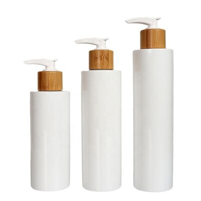 Refillable PET Bottle with Bamboo Cap