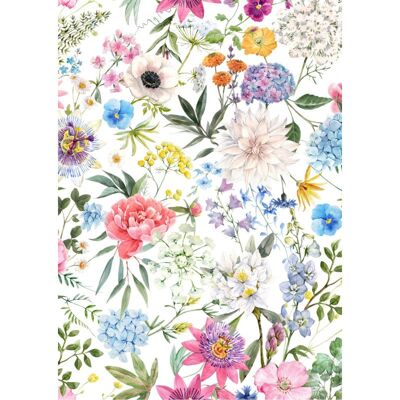 Flowers print 2 | Kaart Fripperies