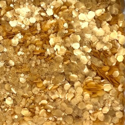 Honiggold-Perlglanz-Öko-Glitzermischung – biologisch abbaubare Glitzermischung