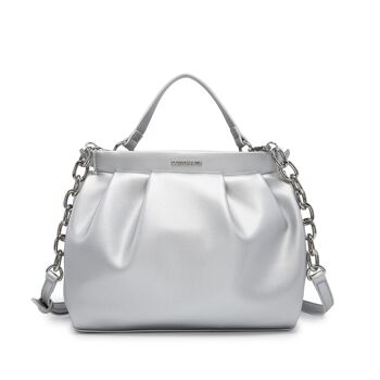 PETIT SAC CABAS SVEVA ARGENT