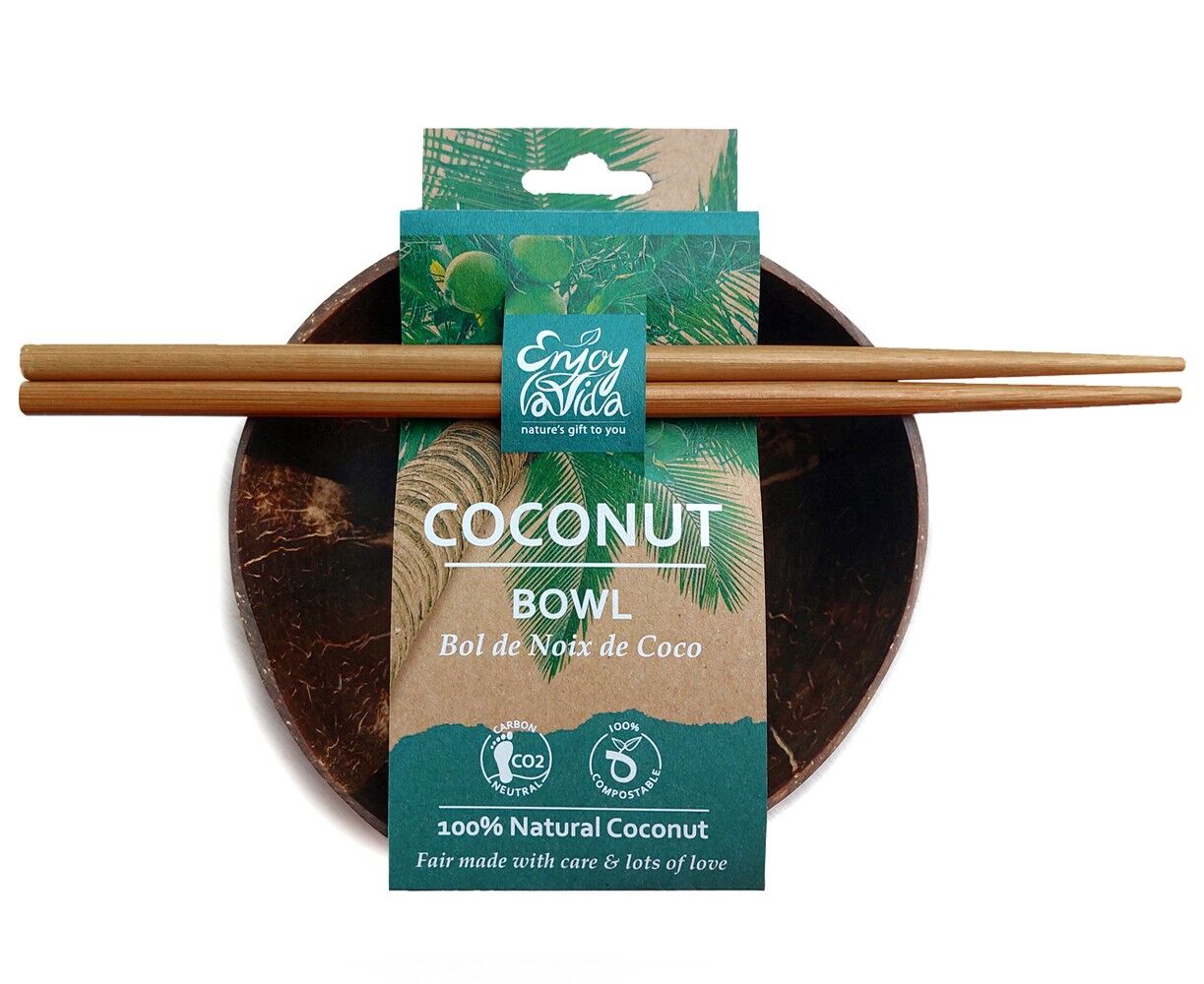 COCONUT BOWL & spoon | BOL DE COCO & Cuillere