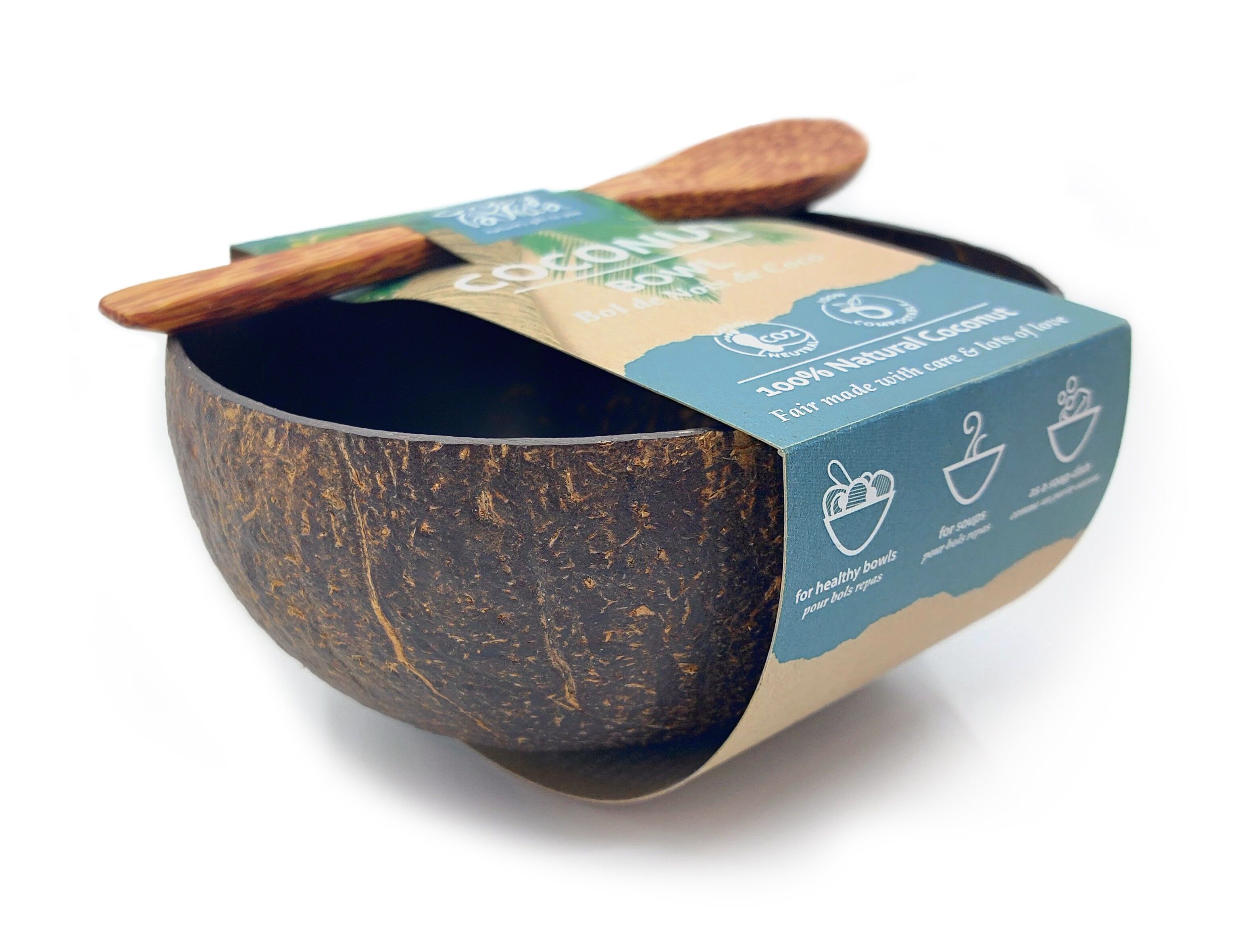COCONUT BOWL & spoon | BOL DE COCO & Cuillere