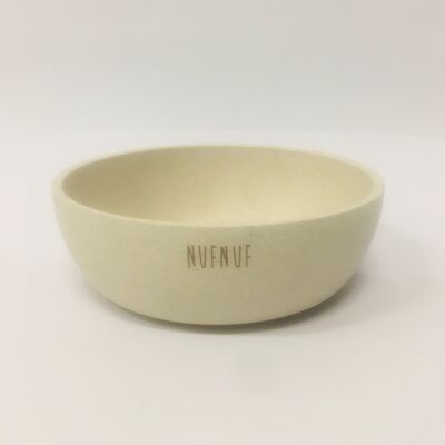 Bamboo plastic bowl with antiskid S