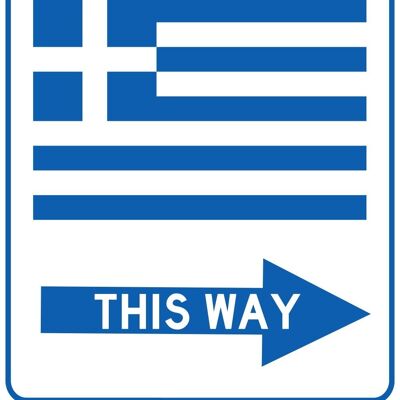 Schild: Greece - this Way