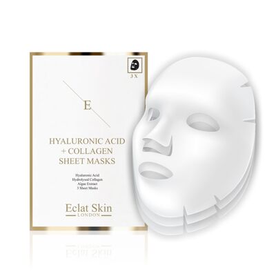 Hyaluronic Acid & Collagen Mask - 3 sheets