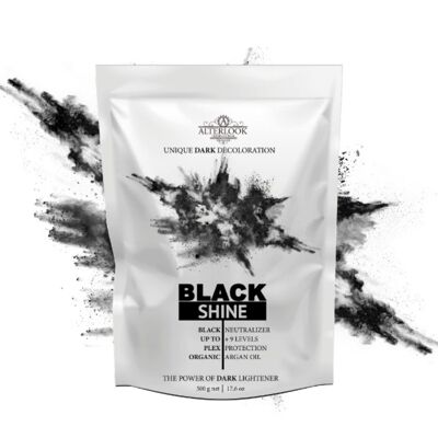 Decoloración Negra Black Shine, Pigmentación Oscura que Aclara Hasta 9 Tonos y Neutraliza Amarillos No Deseados
