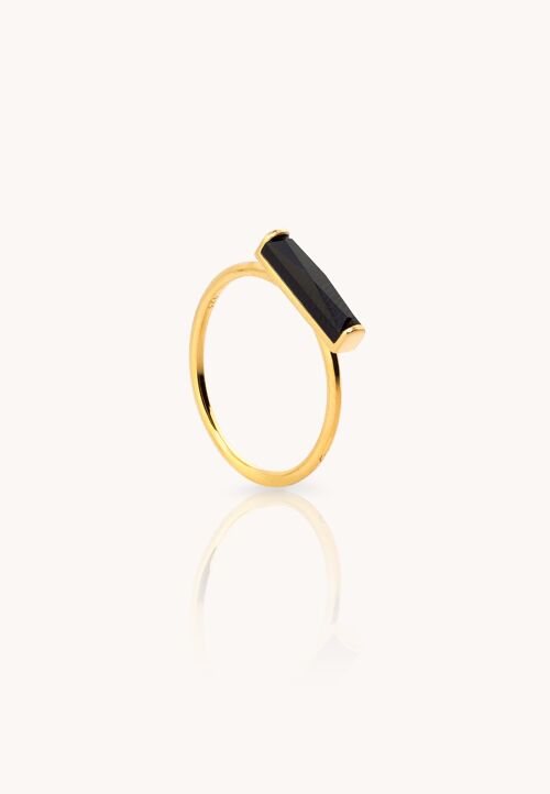 Anillo BLACK TURMALINE oro