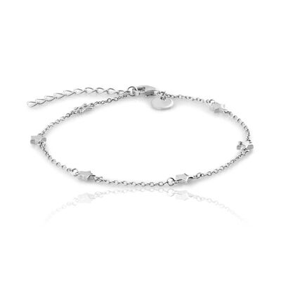 STARS SLV. Pulsera estrellas, plata de ley.