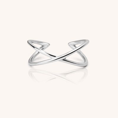 Anillo OVERCROSS plata_US5-50