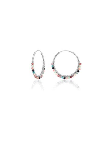 Boucles d'oreilles BRUNI en argent 1