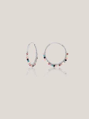 Boucles d'oreilles BRUNI en argent 2