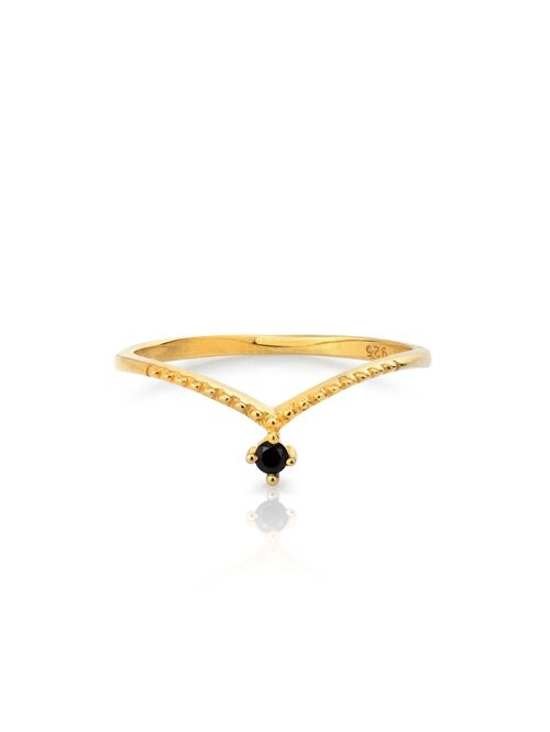 Anillo BLACK LACE oro