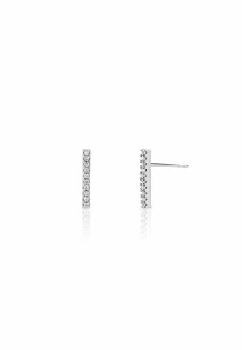 Boucles d'oreilles en argent BARRIA CZ 1