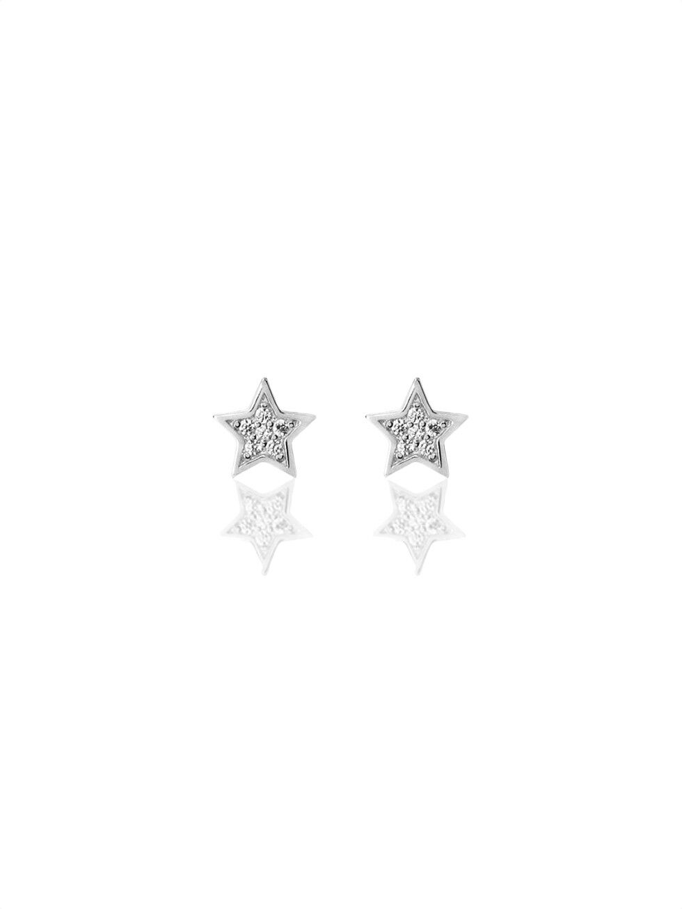 Pendientes STAR CZ plata