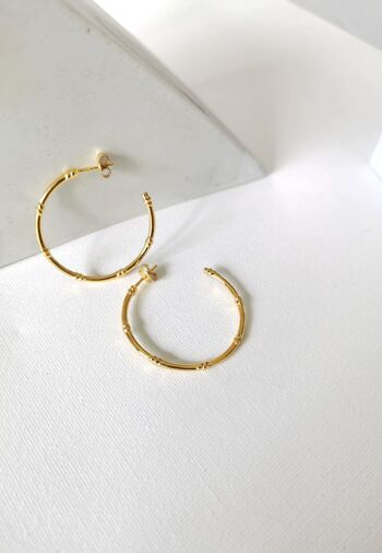 Boucles d'oreilles en or GROS NOEUDS 5