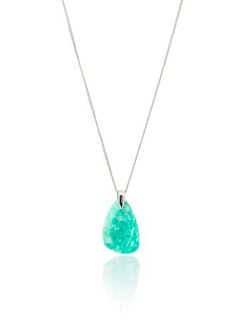 Collier en argent sterling THE SEA SLV. Pierre turquoise. 1