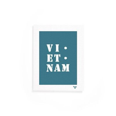 Affiche "Vietnam" bleue
