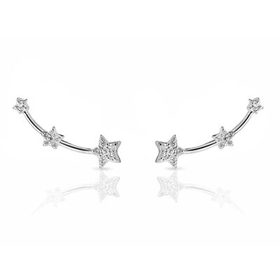 Pendientes STELLA CZ plata