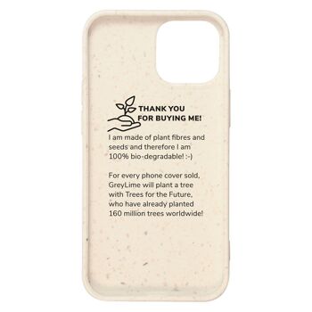 Coque Biodégradable iPhone 13 Mini Beige 2