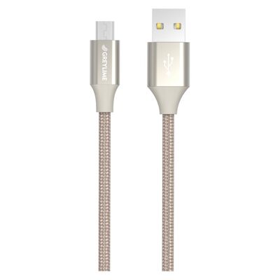 Cavo intrecciato da USB-A a Micro USB Beige 1 metro