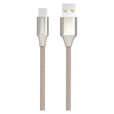 Cavo intrecciato da USB-A a USB-C Beige - 1 metro