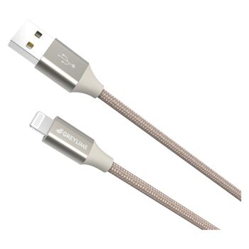 Câble Lightning tressé USB-A vers MFi Beige - 1 mètre 2