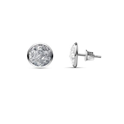 Seireeni earrings, silver 8 mm