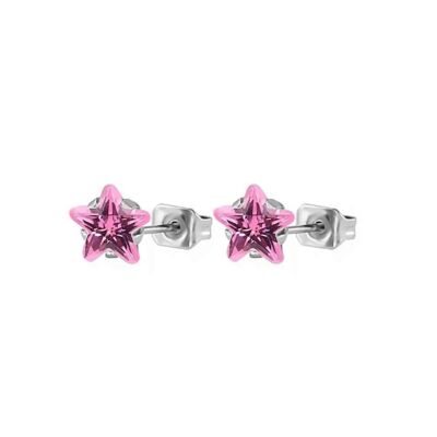 Sirius earrings, pink