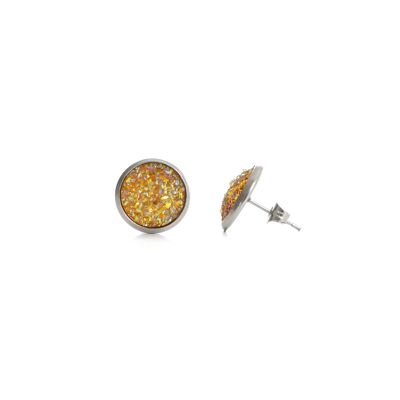 Seireeni earrings, gold 12 mm